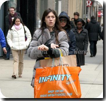 Charlotte Gainsbourg 
out shopping in Soho.