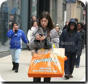 Charlotte Gainsbourg 
out shopping in Soho.