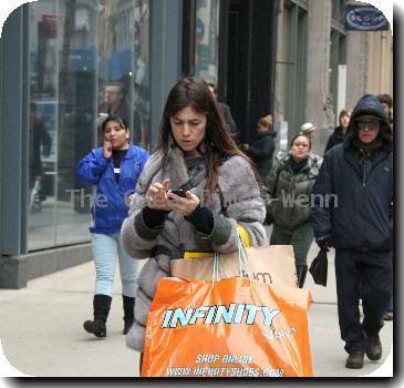 Charlotte Gainsbourg 
out shopping in Soho.