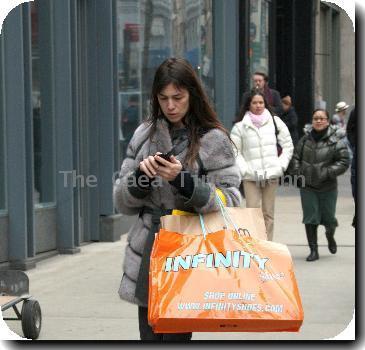 Charlotte Gainsbourg 
out shopping in Soho.