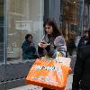 Charlotte Gainsbourg 
out shopping in Soho.