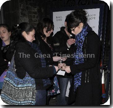 Gemma Arterton leaving the Garrick Theatre, after her performance in the West End production of 'The Little Dog Laughed'London.