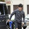 Joe Jonas arrives at his house in Los Feliz after working out.