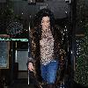 Nancy Dell'olio leaving San Carlo restaurant.