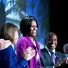 US First Lady Michelle Obama
speaks to the US Conference of Mayors' 78th Winter Meeting at the Capital Hilton addressing childhood obesity and the impact it has on the health of the nation.