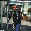 Manchester City player Patrick Viera leaving the Radisson Edwardian hotel.