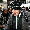 Mayor of London Boris Johnson 
in Soho after launching this year's Chinese New Year celebrations.