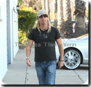 Bret Michaels
visits a recording studio in Santa Monica.