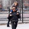 Hugh Jackman and daughter Ava Jackman 
Hugh Jackman walking in Soho with his family.