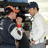 Patrick Dempsey
at the practice day for the Rolex 24, a 24-hour sports car endurance race, at Daytona International Speedway.