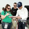 Patrick Dempsey
at the practice day for the Rolex 24, a 24-hour sports car endurance race, at Daytona International Speedway.