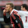 David Beckham plays for Milan against Livorno 
Milan, Italy - 31.01.10 credit: IANSWENN