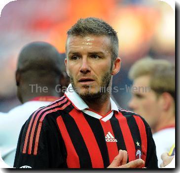 David Beckham plays for Milan against Livorno 
Milan, Italy - 31.01.10 credit: IANSWENN