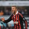 David Beckham plays for Milan against Livorno 
Milan, Italy - 31.01.10 credit: IANSWENN