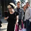 Kelly Osbourne out shopping with her dog Beverley Hills.