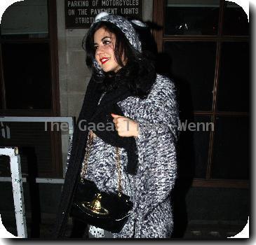 Marina Diamandis from Marina and the Diamonds leaving Radio 1.