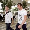 Alex Reid 
arrives at Mumbai airport where he is filming his new TV show Alex Reid: The Fight Of His Life..