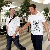 Alex Reid 
arrives at Mumbai airport where he is filming his new TV show Alex Reid: The Fight Of His Life..