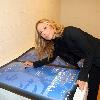 Maria Bello signs Half the Sky movie poster
at the CARE and NCM Fathom’s Half the Sky Event
at the NYU Skirball Center, 
New York City, USA.