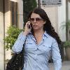 'Parenthood' star Lauren Graham talking on her cellphone while out shopping in Hollywood.