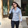 'Parenthood' star Lauren Graham talking on her cellphone while out shopping in Hollywood.