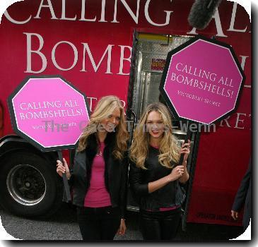 Candice Swanepoel and Erin Heatherton
Victoria's Secrets Bombshells answer Valentine's Day Questions on Bing Video - Photocall.
New York City. USA