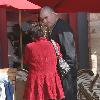 Alfred Molina and female companion out shopping in Hollywood. Los Angeles.