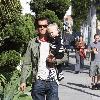 Gavin Rossdale and his son Zuma Rossdale taking a walk in Beverly Hills Los Angeles.