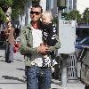 Gavin Rossdale and his son Zuma Rossdale taking a walk in Beverly Hills Los Angeles.