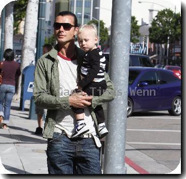 Gavin Rossdale and his son Zuma Rossdale taking a walk in Beverly Hills Los Angeles.