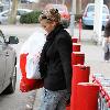 Kerry Katona 
leaving Matalan after doing some shopping with her son Max.
Cheshire, England.