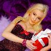 Glamour model Laura Lacole poses with gifts and cards from fans for Valentine's Day at a photo shoot in Belfast.Belfast.