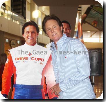 Bruce Jenner speaks at a National Public Health Campaign for COPD at the Fashion Show Mall in Las Vegas Las Vegas.