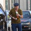 Stephen Baldwin wearing a flat cap leaves Urth cafe for breakfast Los Angeles.