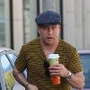 Stephen Baldwin wearing a flat cap leaves Urth cafe for breakfast Los Angeles.