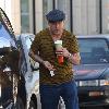 Stephen Baldwin wearing a flat cap leaves Urth cafe for breakfast Los Angeles.