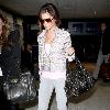 Cheryl Cole arriving at LAX airport on a Virgin Atlantic flight from London Heathrow. Los Angeles.