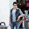 Joe Jonas 
leaving his trailer on the film set for 'Chasing Butterfly's'
Los Angeles, California.