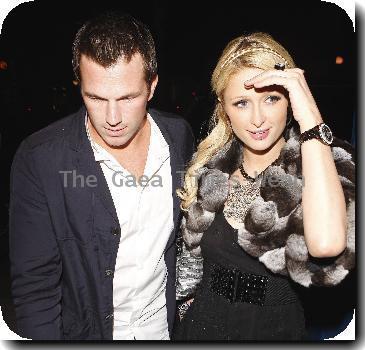 Paris Hilton and Doug Reinhardt 
arriving at Dan Tana's restaurant to celebrate her 29th birthday 
Los Angeles, California.