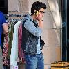 Joe Jonas on the set of his new film, 'Chasing Butterflies' shooting on location in Santa Monica Los Angeles.