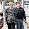 Jenna Elfman and Bodhi Elfman
'Accidentally on Purpose' star showing off her baby bump while leave Campanile restaurant after having lunch with her husband
Los Angeles, California.