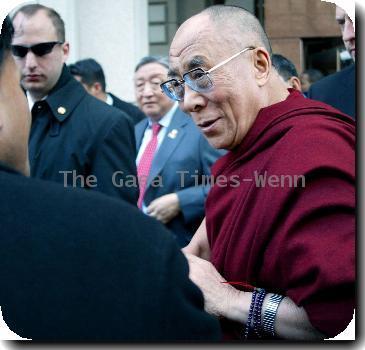 Fans await the arrival of The Dalai Lama The Dalai Lama holds a brief press conference outside his hotel after meeting President Barack Obama and Secretary of State Hillary Clinton Washington DC.