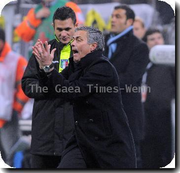 Milan head coach Jose Mourinho