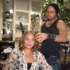 Australian Actress & Singer Stephanie McIntosh gets her hair done by celebrity hairstylist Roy at Shampoo Salon Los Angeles