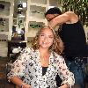 Australian Actress & Singer Stephanie McIntosh gets her hair done by celebrity hairstylist Roy at Shampoo Salon Los Angeles