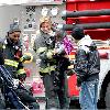 Mike Lombardi and Steven Pasquale
smoking while on the set of 'Rescue Me' filming in Harlem
New York City, USA.