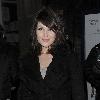 Gemma Arterton leaving the Garrick Theatre, having performed in 'The Little Dog Laughed' London.