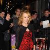 Kylie Minogue arriving for the Miss Polly Rae: The All New Hurly Burly Show at the Leicester Square Theatre. London.