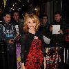 Kylie Minogue arriving for the Miss Polly Rae: The All New Hurly Burly Show at the Leicester Square Theatre. London.