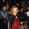 Kylie Minogue arriving for the Miss Polly Rae: The All New Hurly Burly Show at the Leicester Square Theatre. London.